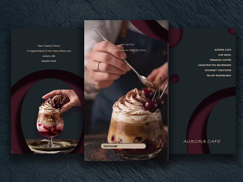 Cover image for Aurora Café Visual Content Campaign