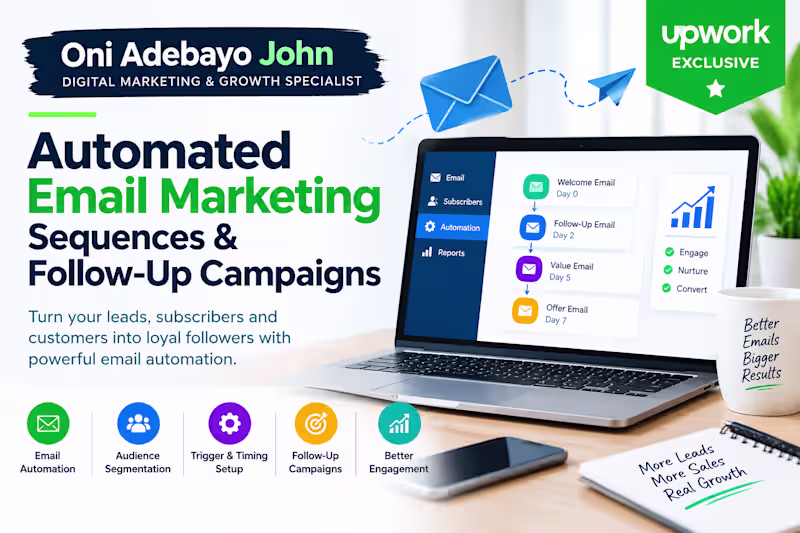 Cover image for Get  automated email marketing sequences and follow-up campaigns