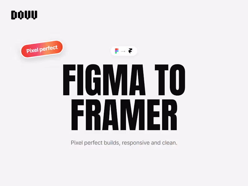 Cover image for Figma to Framer Migration