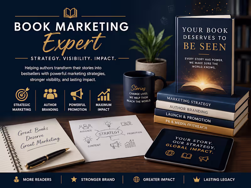 Cover image for Book Marketing & Promotion, Author Brand Promotion Social Media 