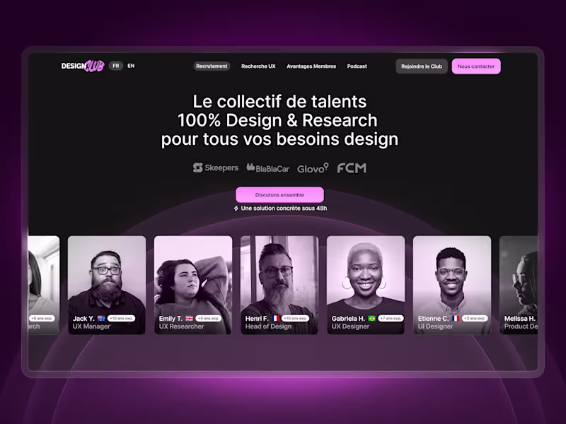 Cover image for Design Club - Art Direction, Web Design & Webflow Development
