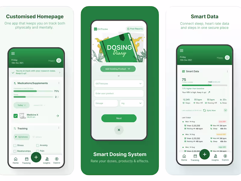 Cover image for OnTracka Health & Research App