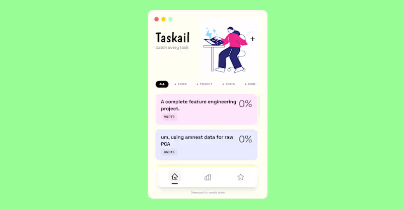 Cover image for Taskail – AI-Powered Voice-to-Task Desktop App