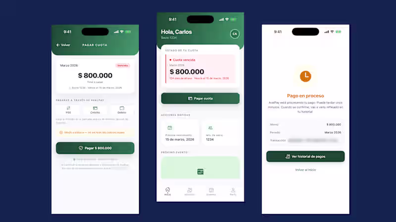 Cover image for Club Union — Payments App Designed & Coded End to End