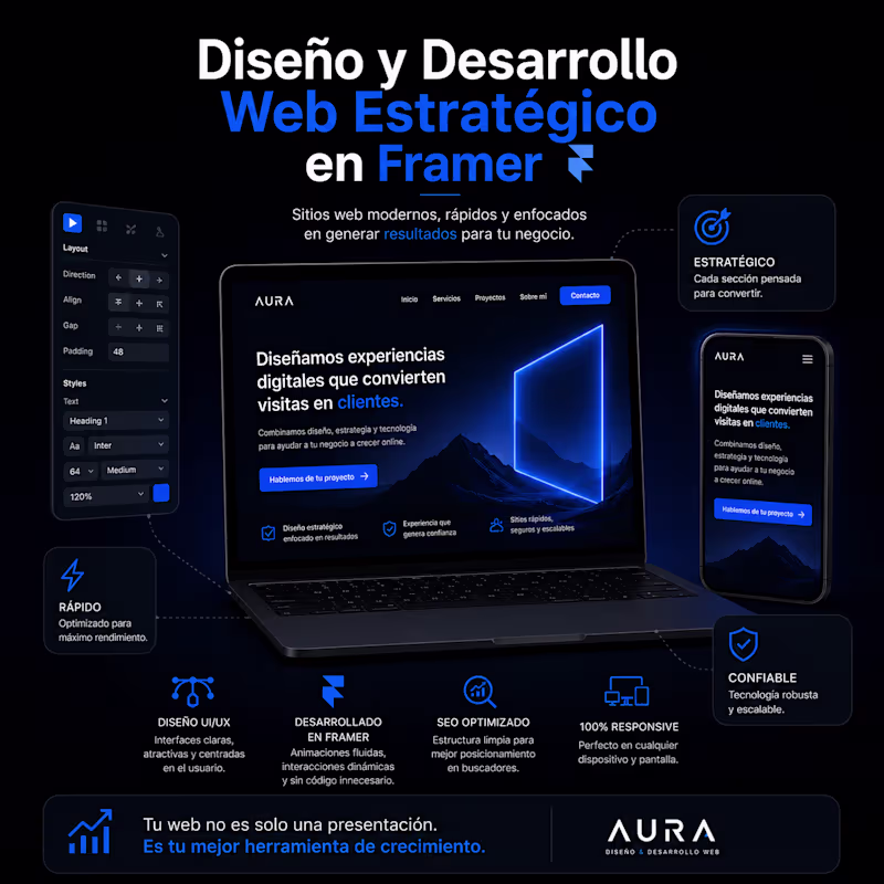 Cover image for Diseño y Desarrollo Web Estratégico en Framer