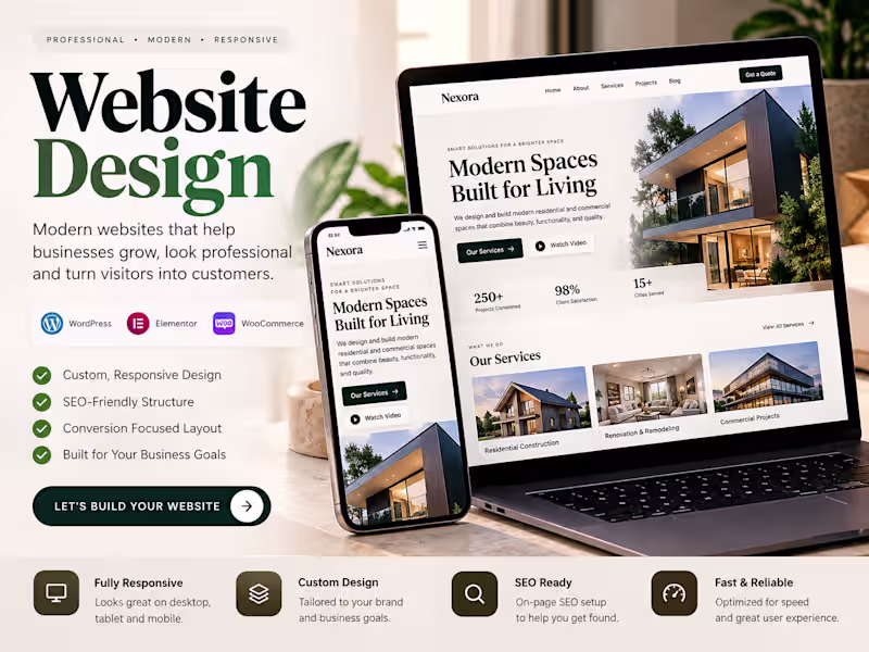 Cover image for WordPress Website Design for Small Businesses & Startups