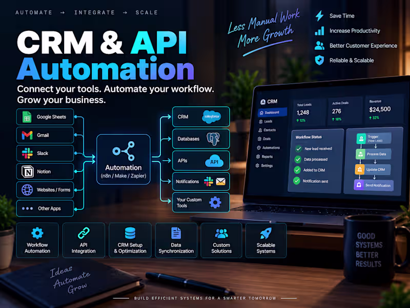 Cover image for Build CRM & API Automation for Your Business
