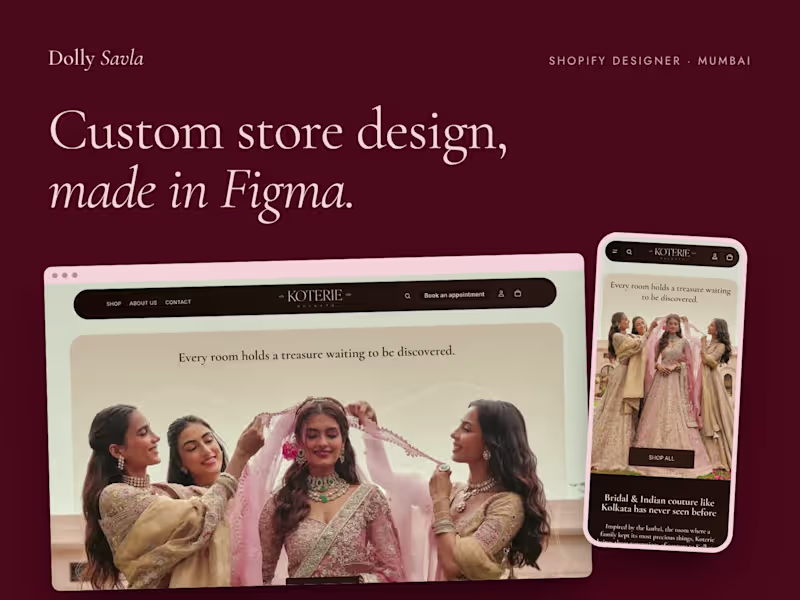 Cover image for Custom Store Design in Figma