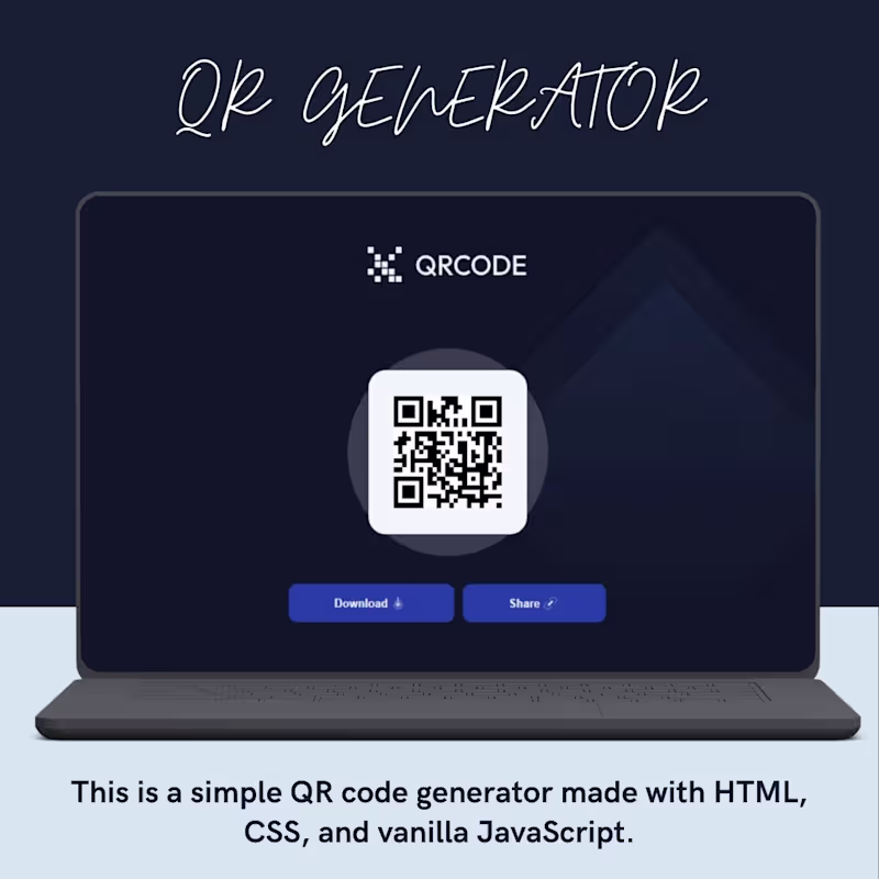Cover image for QR Code Generator
A simple QR