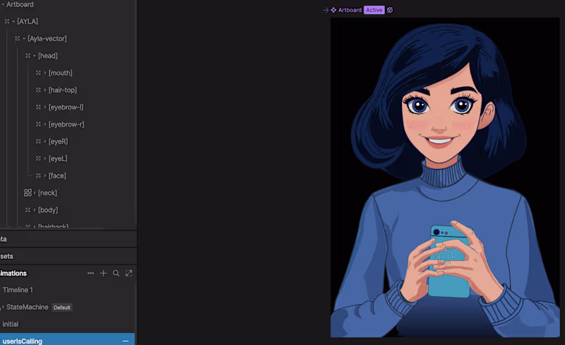 Cover image for I designed and animated Ayla,