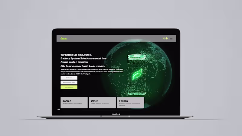 Cover image for Digitaler Relaunch und E-Commerce-Betreuung für BSS Akku