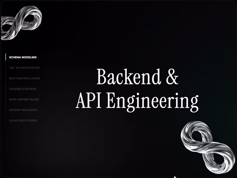 Cover image for Backend & API Engineering