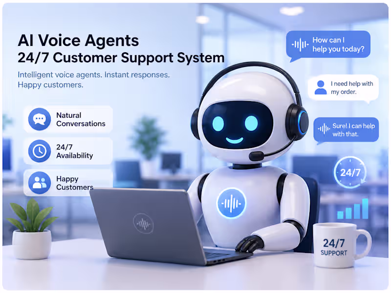 Cover image for AI Voice Agents 24/7 Customer Support System