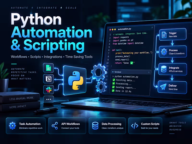 Cover image for Python Automation & Scripting