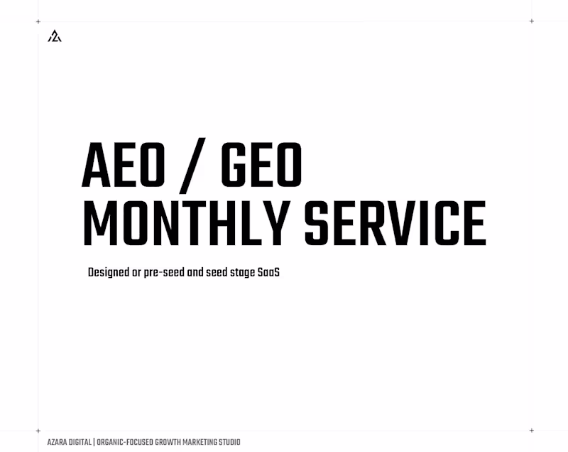 Cover image for AEO / GEO Monthly Service