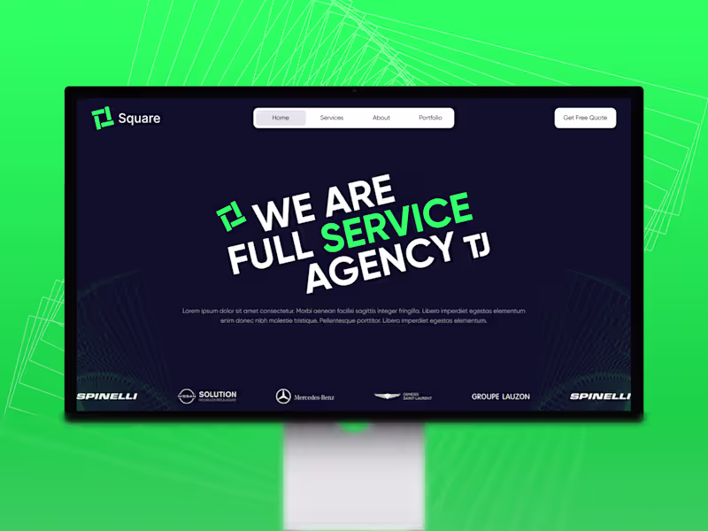 Cover image for Square Agency Website Design