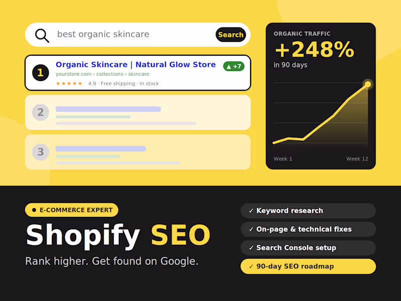 Cover image for Shopify SEO: Rank Higher and Get Found on Google