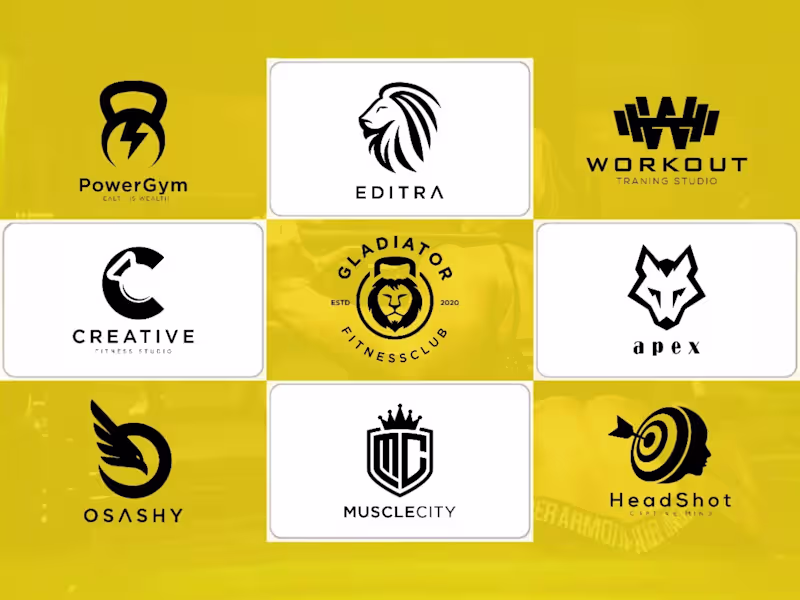 Cover image for Craft modern gym fitness team health sports brand logo design