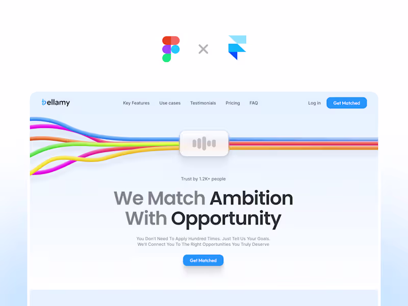 Cover image for Bellamy.ai · Landing page des & dev in Framer