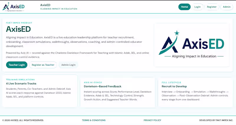 Cover image for AxisEd - Teacher Training & Professional Development