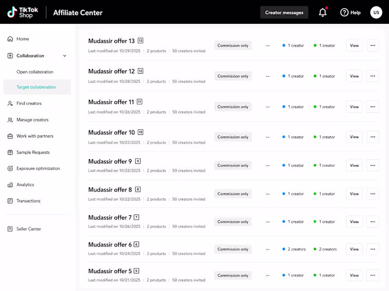 Cover image for TikTok Shop Affiliate Manager | Creator Outreach & Campaign ...