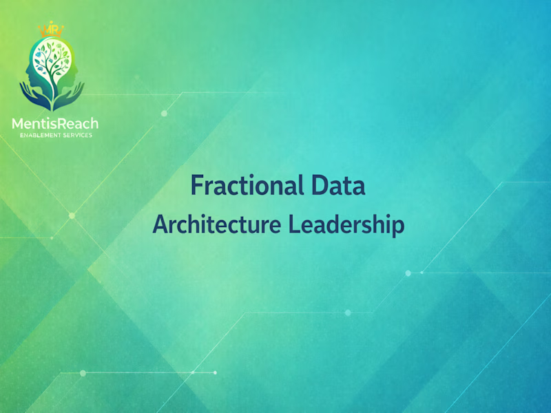 Cover image for Fractional architecture leadership engagement supporting