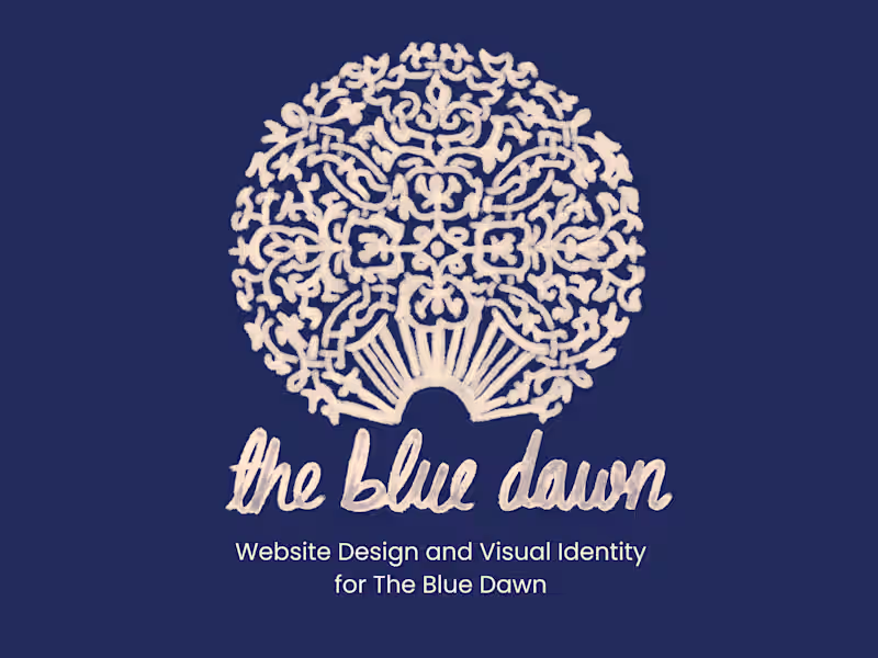 Cover image for Visual Identity and Website Design for The Blue Dawn