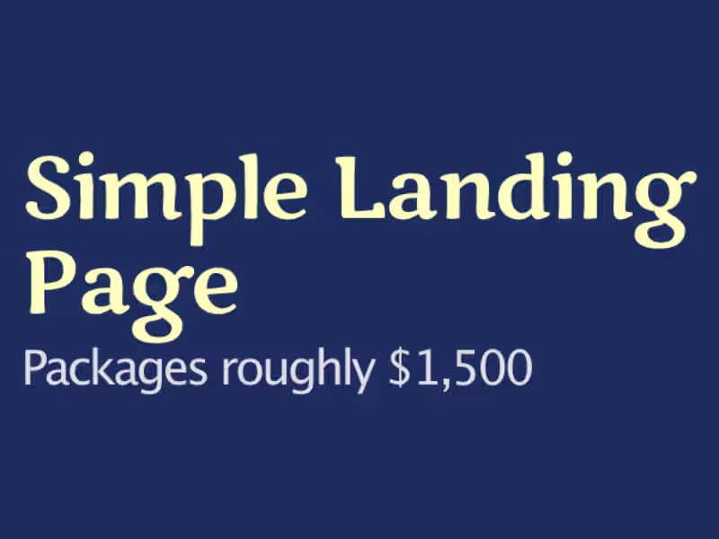 Cover image for Simple Landing Page