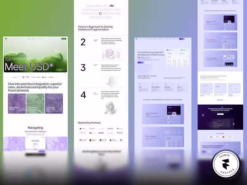 Cover image for Framer Landing page Design & Development
