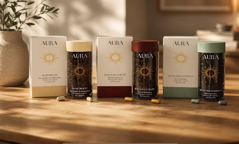 Cover image for Aura Wellness Brand Identity Creation