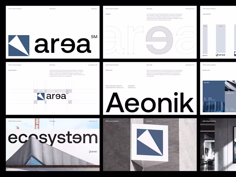 Cover image for Area - Real Estate Brand Guidelines