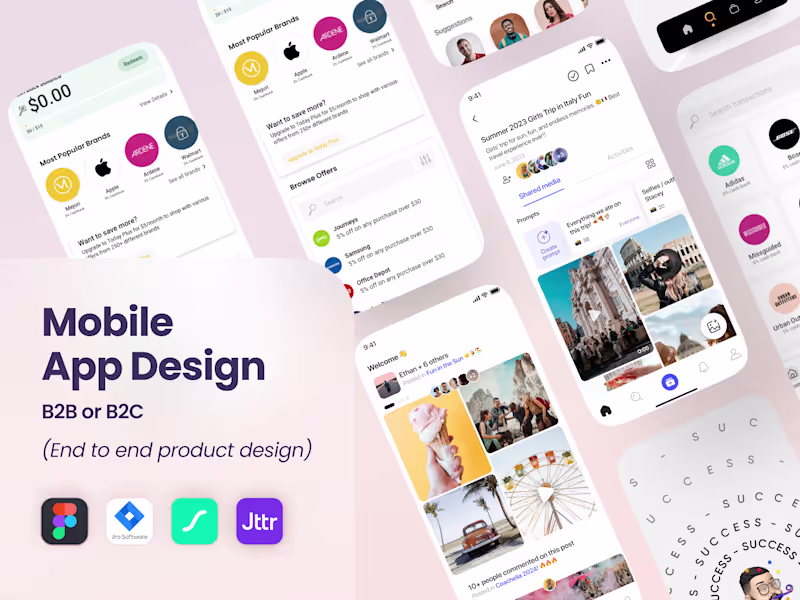 Cover image for End-to-End Product App Design (UX/UI)