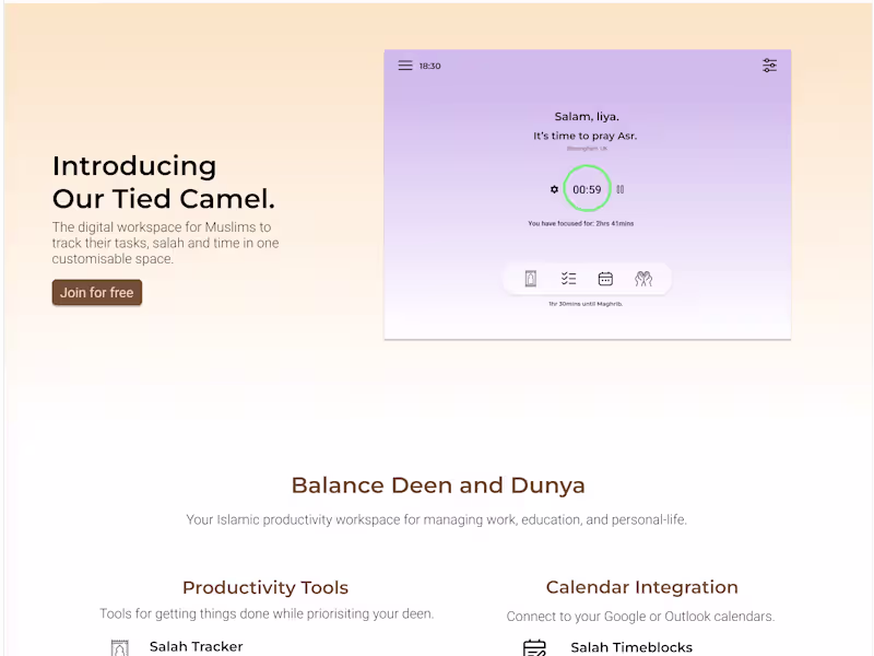 Cover image for Co-Founder - Our Tied Camel