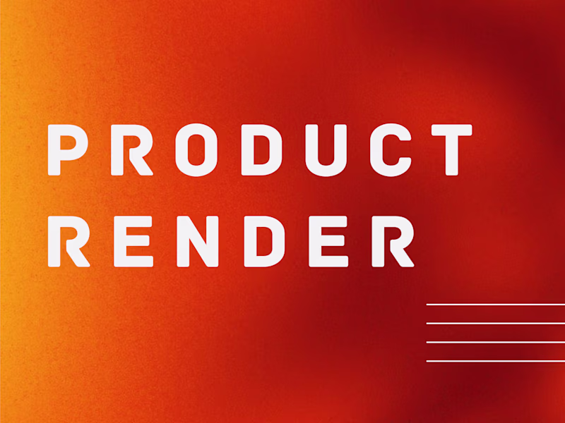 Cover image for Product Rendering