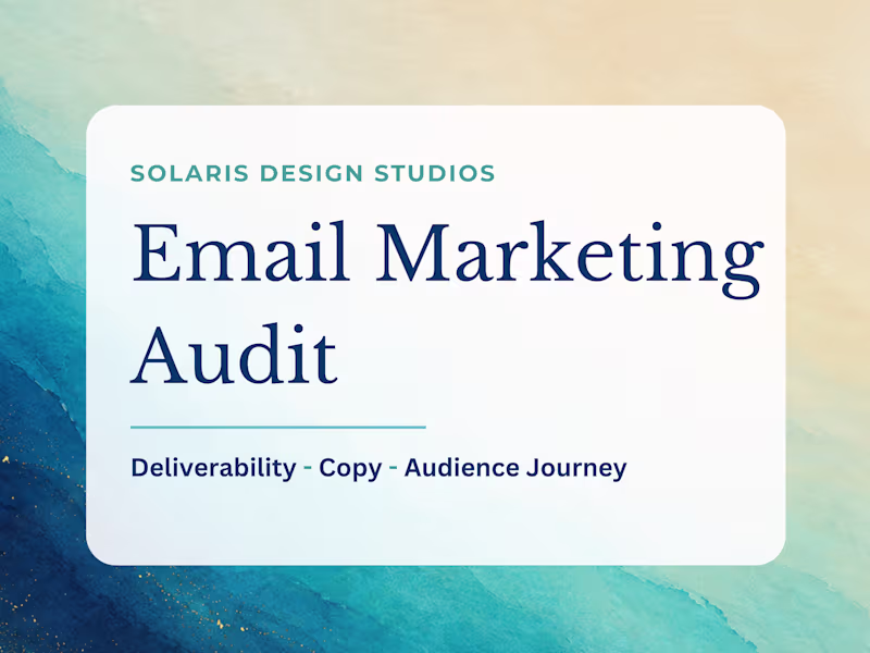 Cover image for Email Marketing Audit