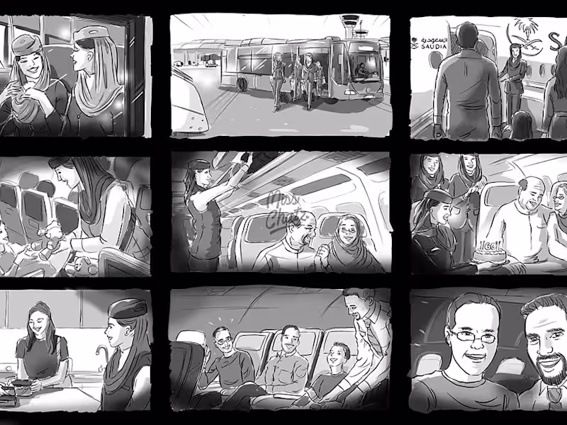 Cover image for Saudia Journey Storyboard