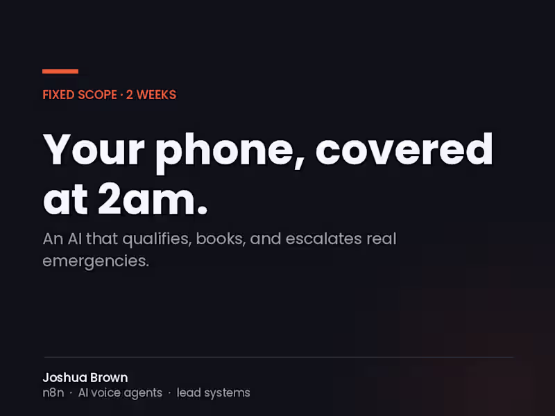 Cover image for AI After-Hours Phone Answering