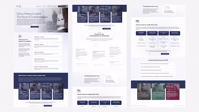 Cover image for Modern Leadership and Culture Website Revamp