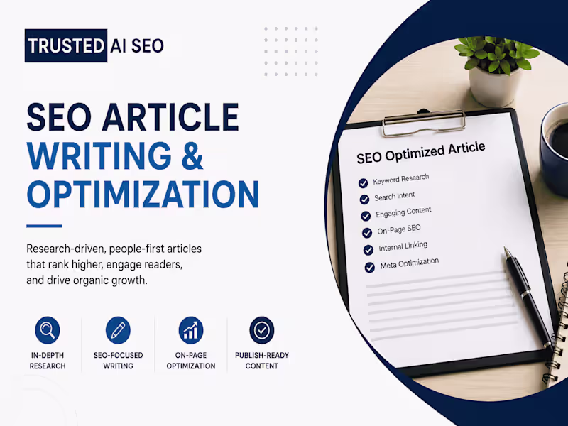 Cover image for SEO Article Writing & Optimization