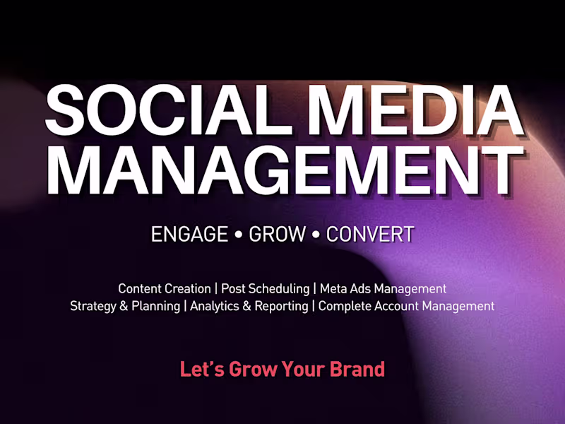 Cover image for Social Media Growth & Content Strategy