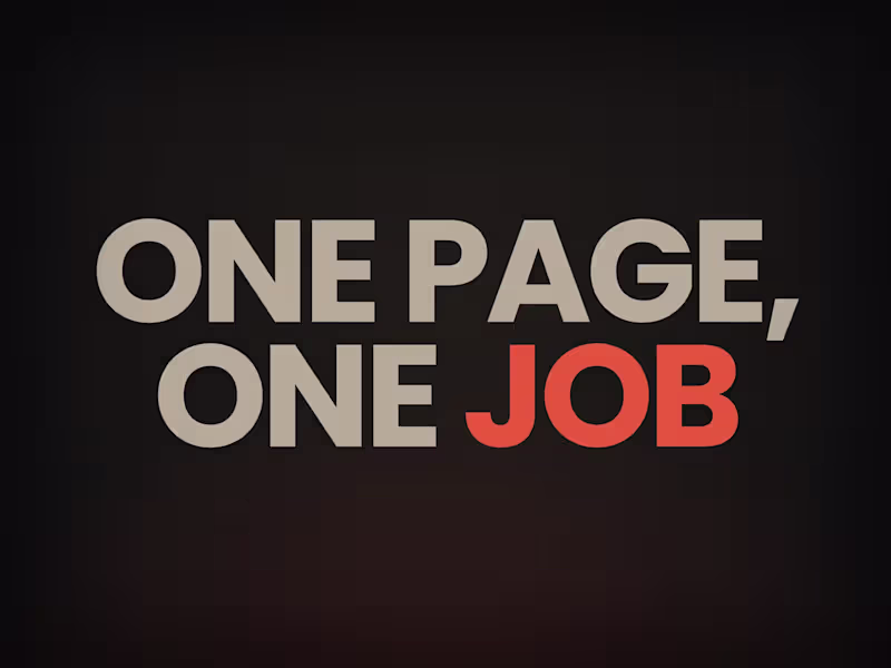 Cover image for Landing page: strategy, design and build, live in 3 weeks