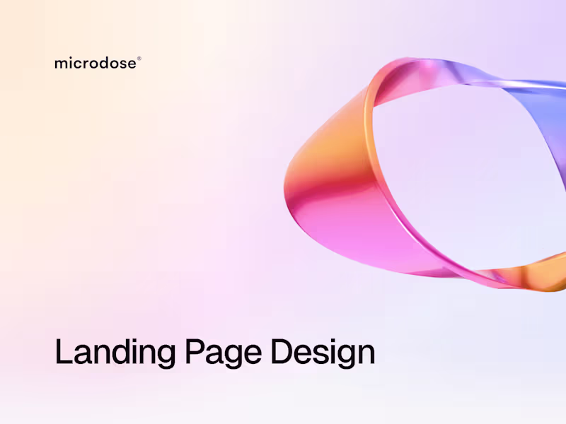 Cover image for Landing Page Design