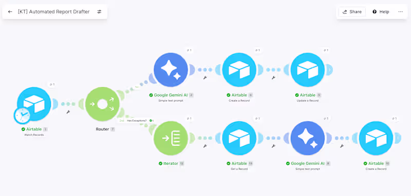 Cover image for Core Database & Automation Setup (Airtable + Make)