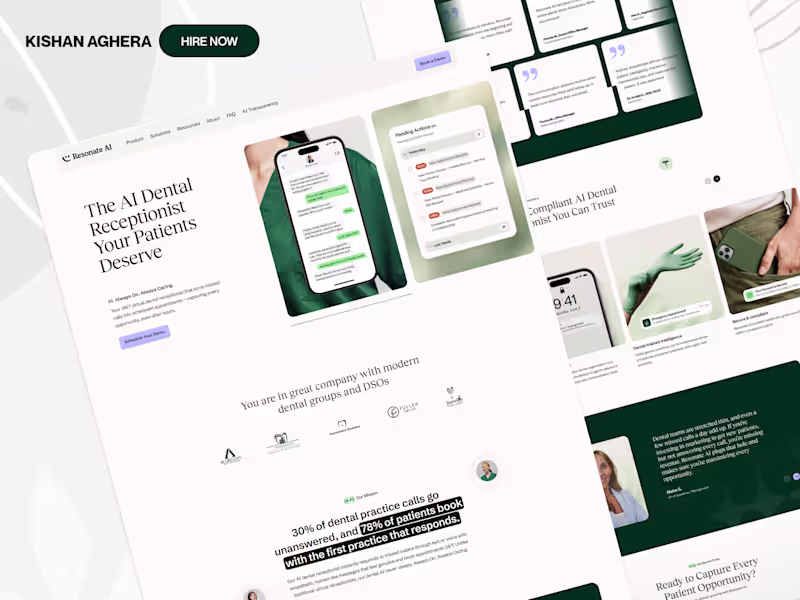 Cover image for Figma to Webflow Conversion for Resonate