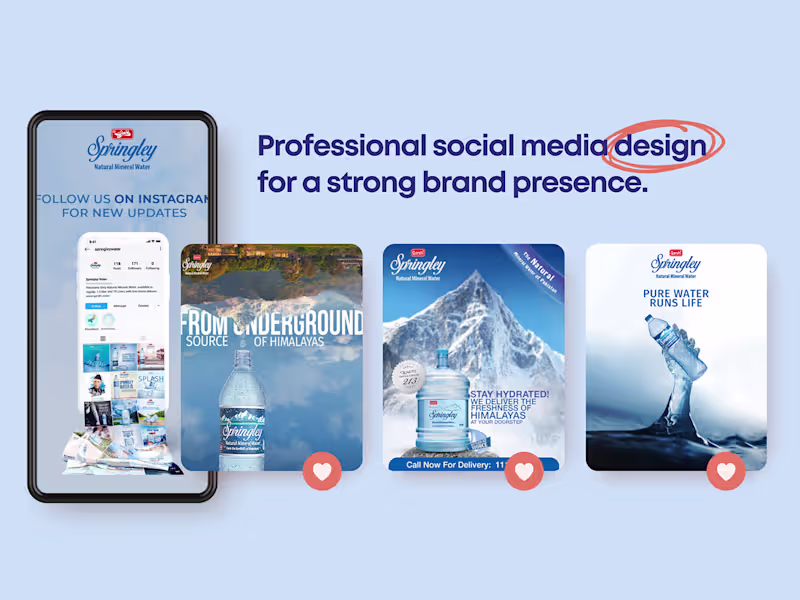 Cover image for Social Media Work - Springley Water