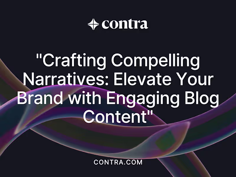 Cover image for "Engaging Blog Writing to Captivate Your Audience"