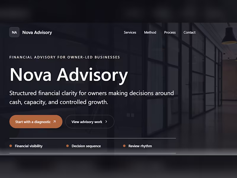 Cover image for Nova Advisory is a premium