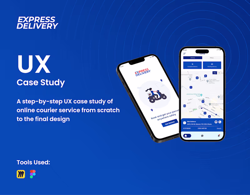 Cover image for A step-by-step UX case study of online courier service