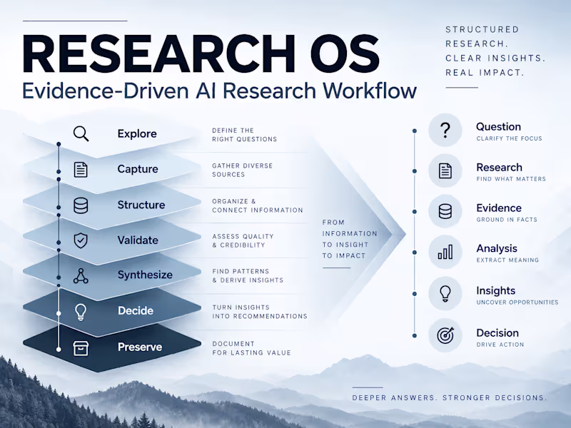 Cover image for Research OS — Evidence-Driven AI
