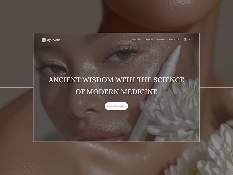 Cover image for Ayurveda - Landing Design